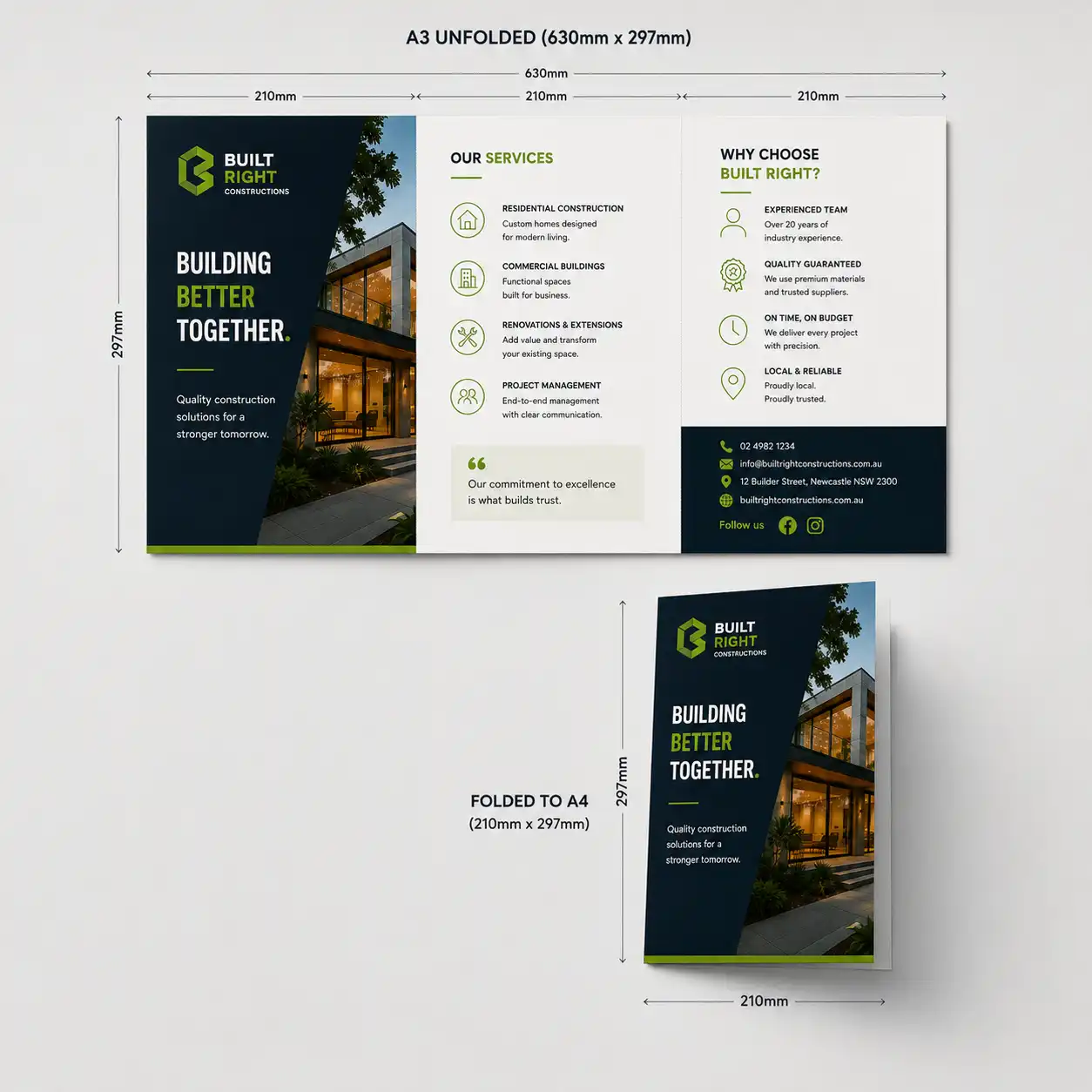 A4 Brochure Folded (6 pages) - Image 2